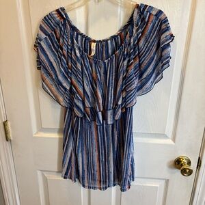 PerSeption Concept Multicolor Striped Blouse